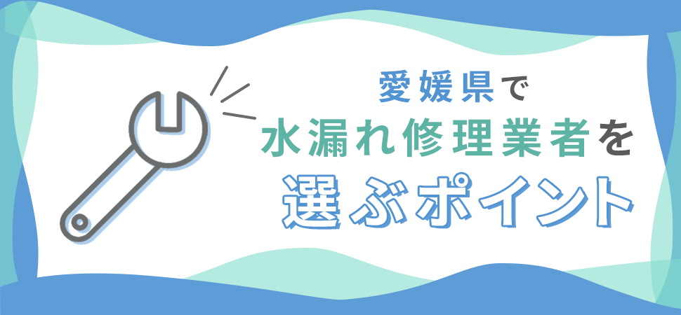 愛媛県で水漏れ修理業者を選ぶポイント